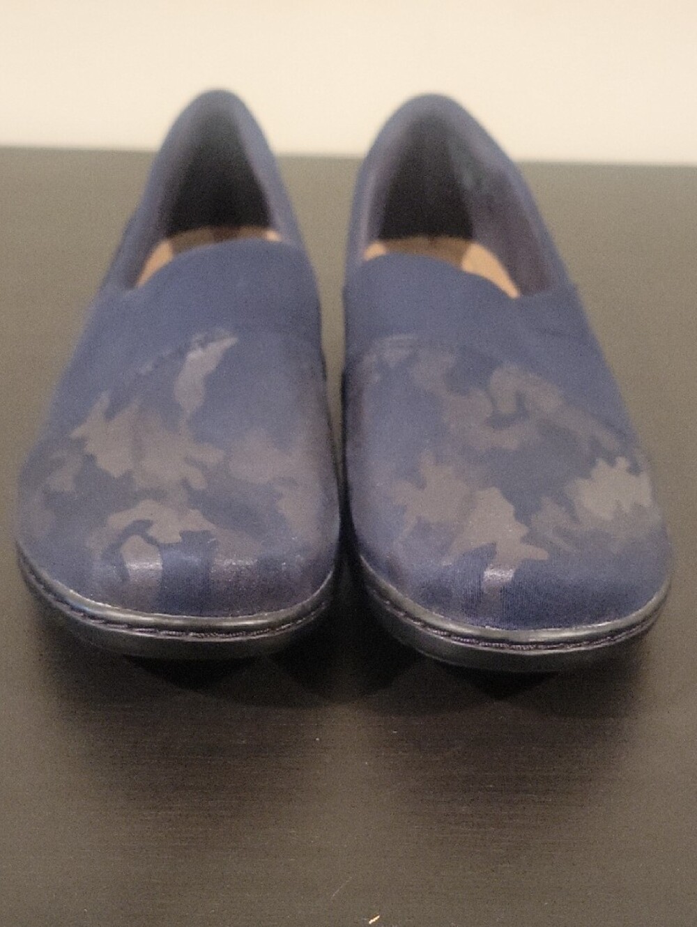Clarks Comfort Navy Slip-On Loafers for Women - Picture 6 of 8